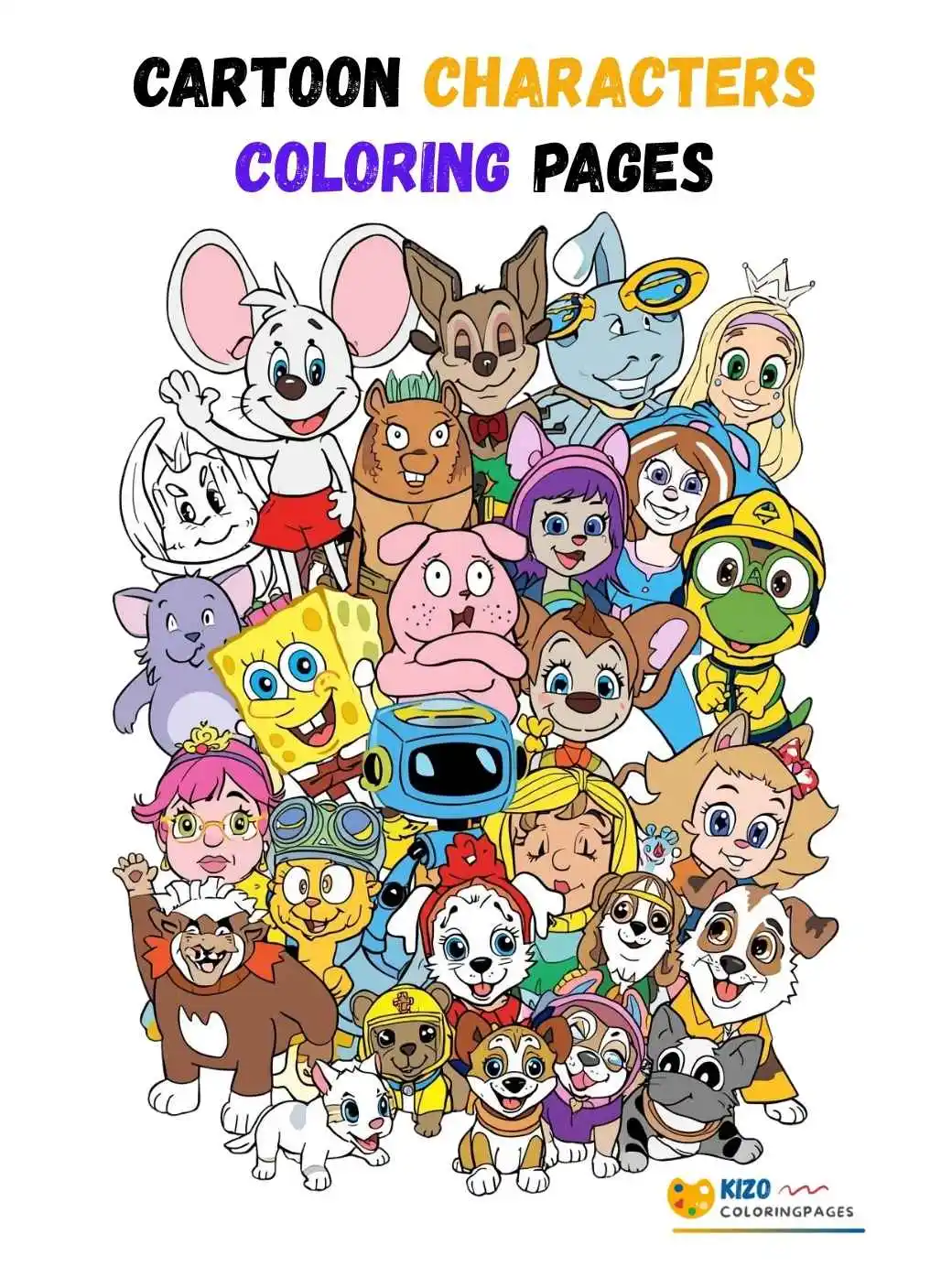 Free Cartoon Characters Coloring Pages – Printable Fun