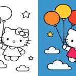 Hello Kitty Coloring imges (50+ Free Printable PDF)
