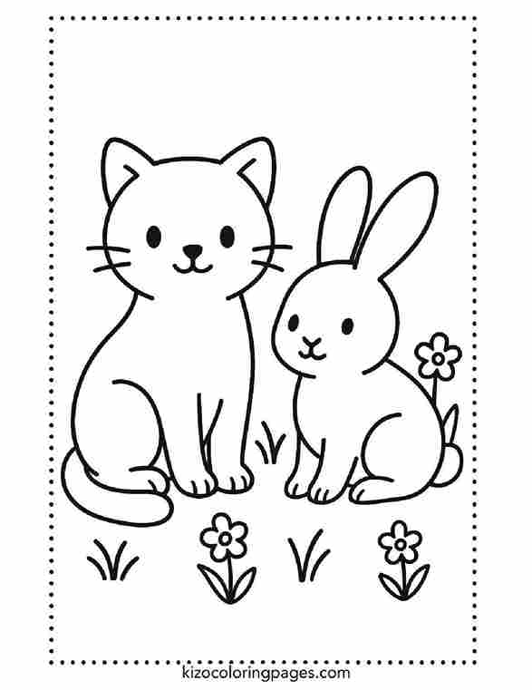 Cat and Rabbit