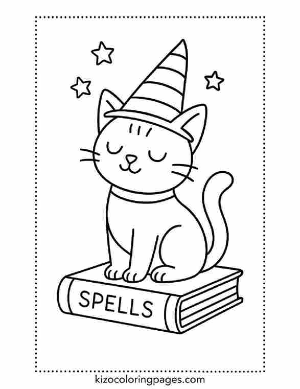 Cat in Wizard Hat