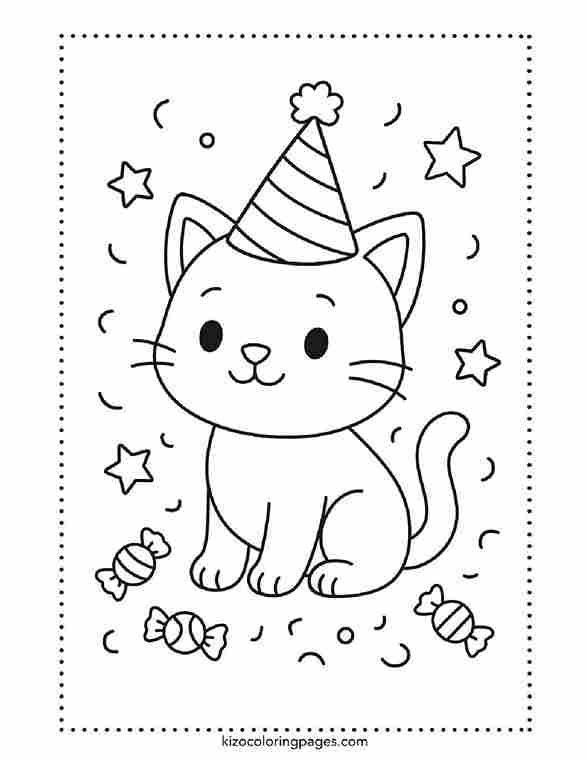 Halloween Party Hat Cat