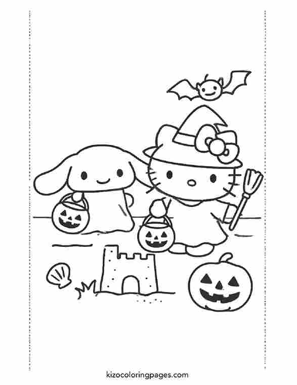 Halloween with Hello Kitty and Cinnamoroll