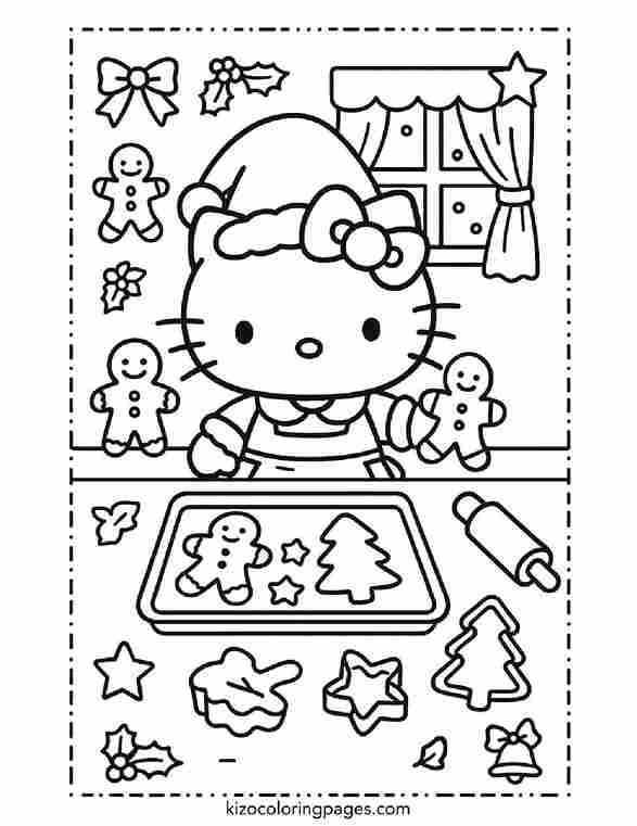 Hello Kitty Christmas Baking