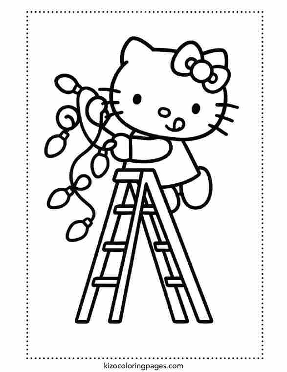 Hello Kitty Hanging Christmas Lights