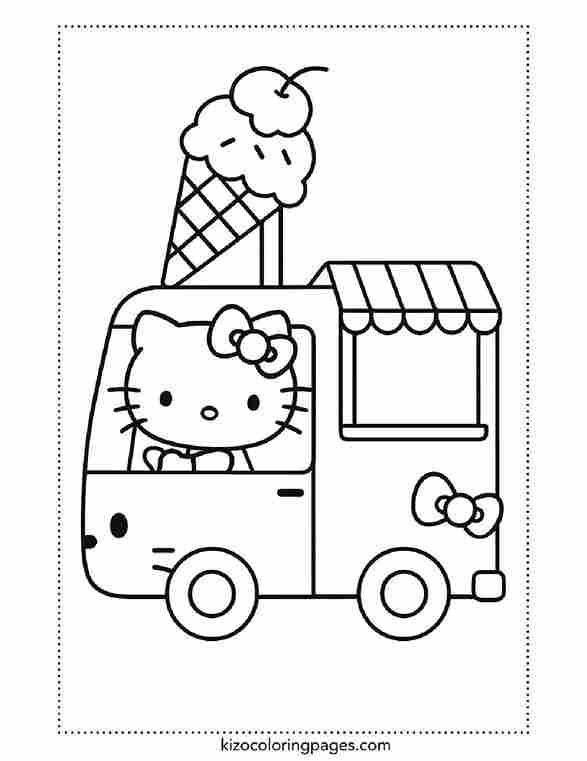 Hello Kitty Ice Cream Truck
