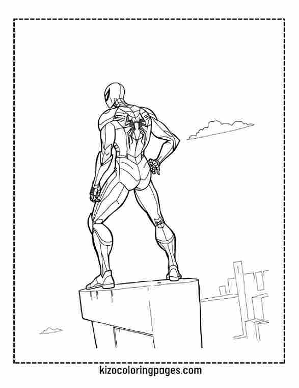 Iron Spider Overlooking City