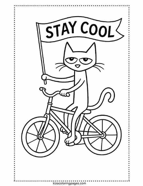 Pete the Cat Riding Bike