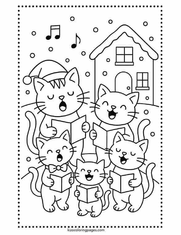 Singing Christmas Cats