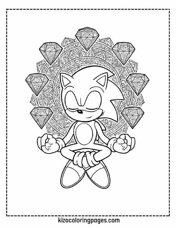 Sonic Chaos Emerald Mandala