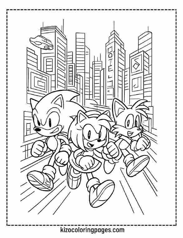 Sonic Futuristic City Race