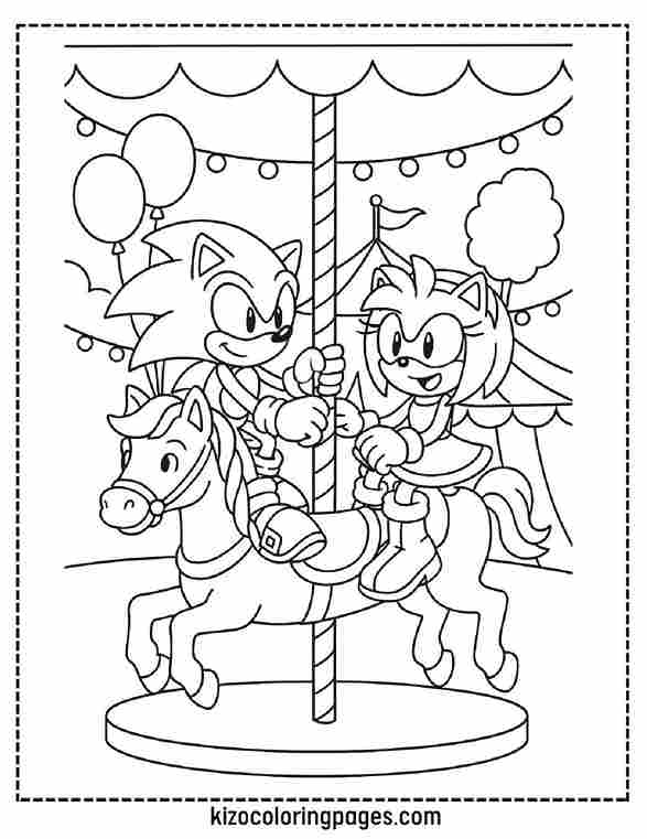 Sonic and Amy Carnival Carousel Ride