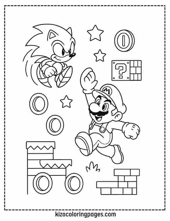 Sonic and Mario Obstacle Course