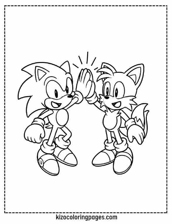 Sonic and Tails High-Five Moment
