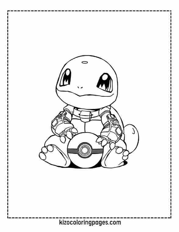 Baby Squirtle with Pokéball