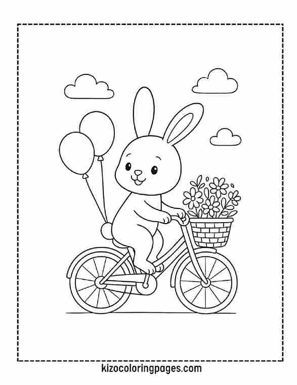 Bunny Riding a Bike