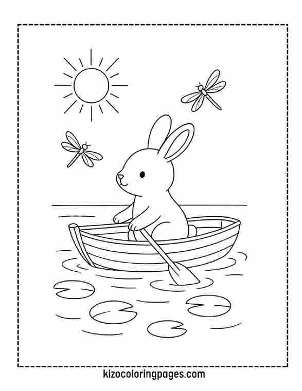 Bunny in a Boat