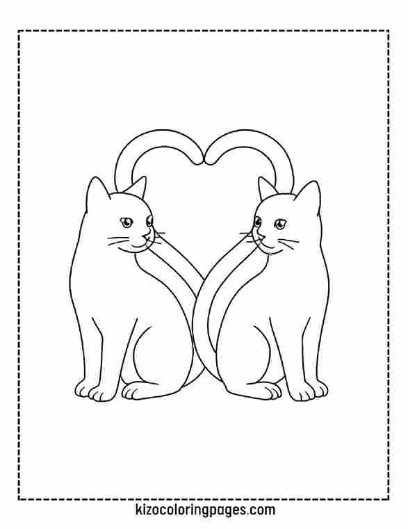 Cats with Heart Valentine’s