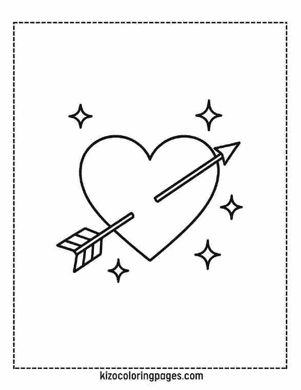 Cupid’s Arrow Heart