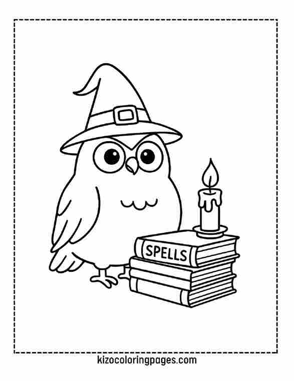 Cute Witch Owl Halloween