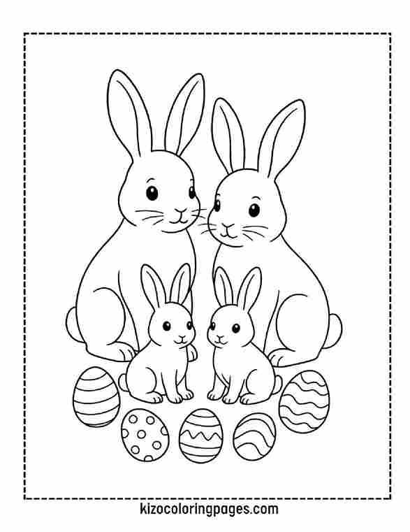 Easter Bunny Family