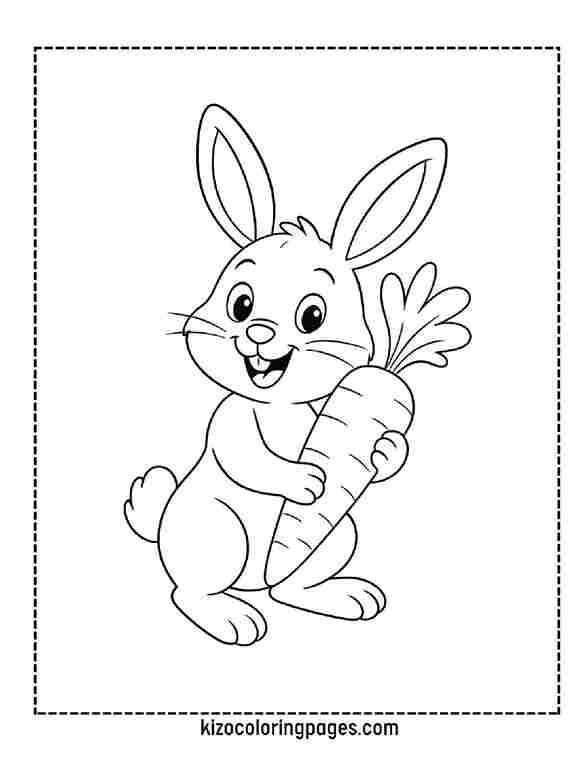 Easter Bunny with Carrot