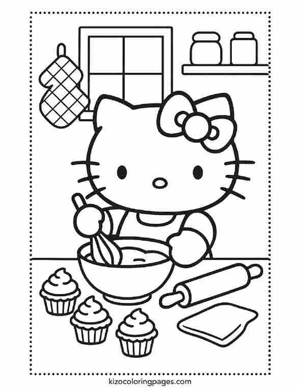 Hello Kitty Baking