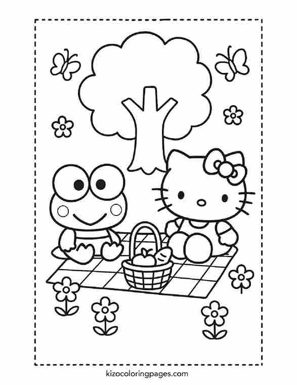 Hello Kitty and Keroppi Picnic