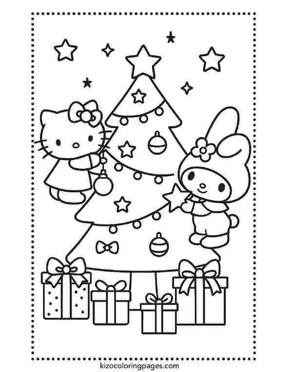 Hello Kitty and My Melody Christmas Tree