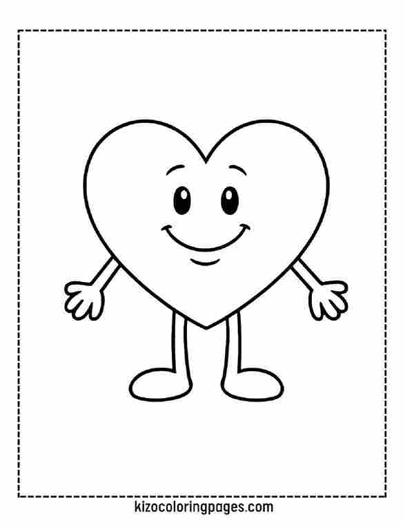 Smiling Heart Cartoon