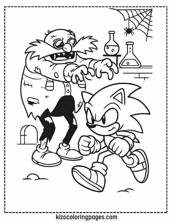 Sonic vs Zombie Robotnik Halloween