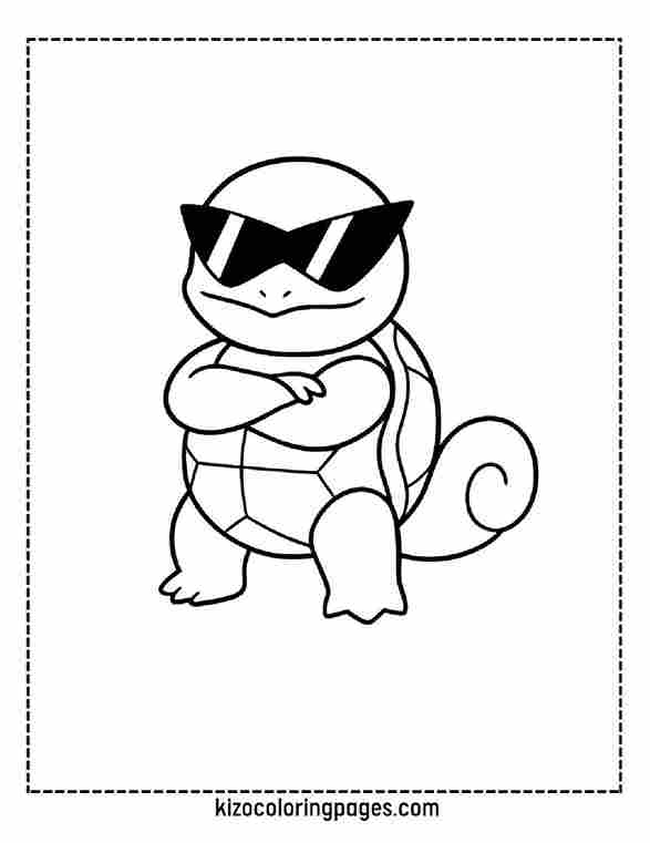 Squirtle with Sunglasses