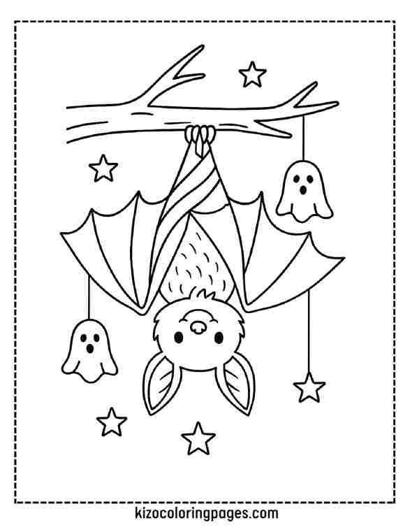 Upside-Down Halloween Bat