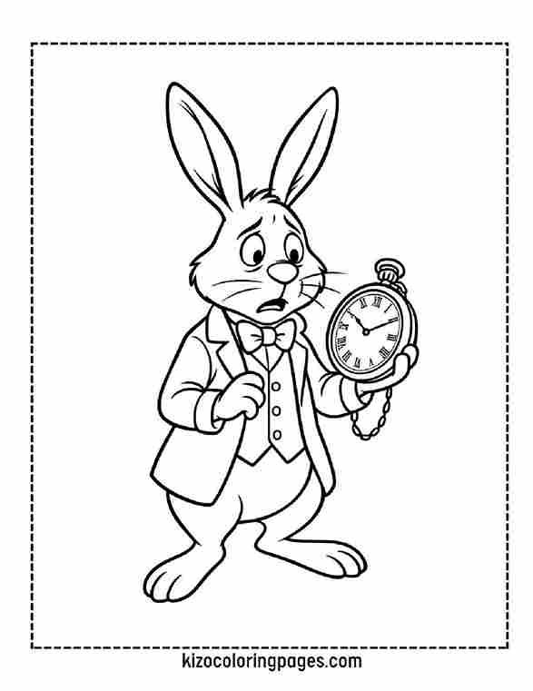 White Rabbit with Watch