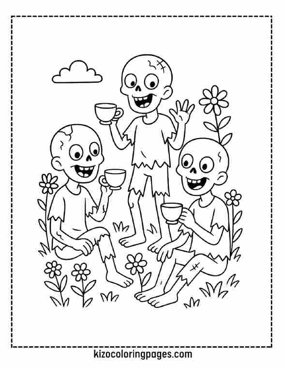 Zombie Garden Party Halloween